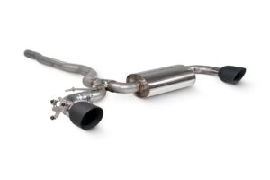 Scorpion Exhaust Tunr GPF-Back System Daytona Black Ceramic Tailpipe Mini Clubman F54 Cooper S 19-On Excludes JCW and ALL4 Models 2019-2024
