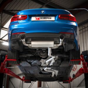 Scorpion Exhaust Non-Res Cat-Back System Polished Trim BMW 440i F32/F33/F36 Including xDrive 2016-2018