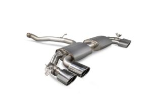 Scorpion Exhaust Non-Resonated Cat-Back System (With Valves) EVO Tailpipe Audi TT S MK3 Coupe GPF Model 2019-2024