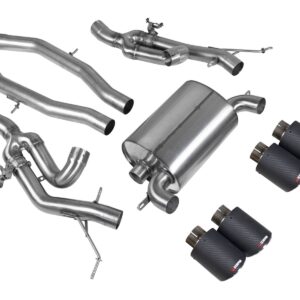 Scorpion Exhaust Half System Carbon Quad Ascari Trims BMW M3 G80 xDrive GPF Model 2021-2026