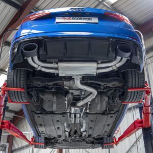 Scorpion Exhaust Resonated Cat-Back Electronic Valves Audi RS3 8V Sportback Facelift Non-GPF Model 2017-2018