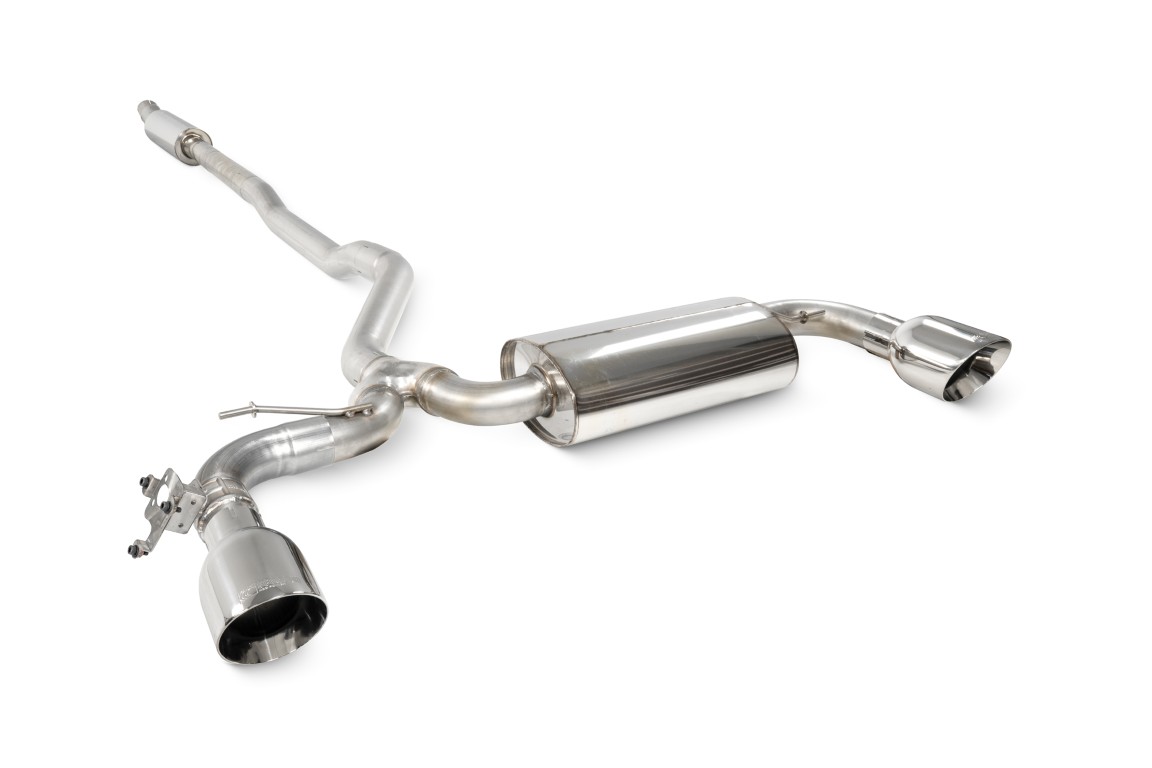 Scorpion Exhaust Tunr Resonated Cat-Back System Daytona Tailpipe Mini Cooper S Clubman F54 Non-GPF Models 2015-2018