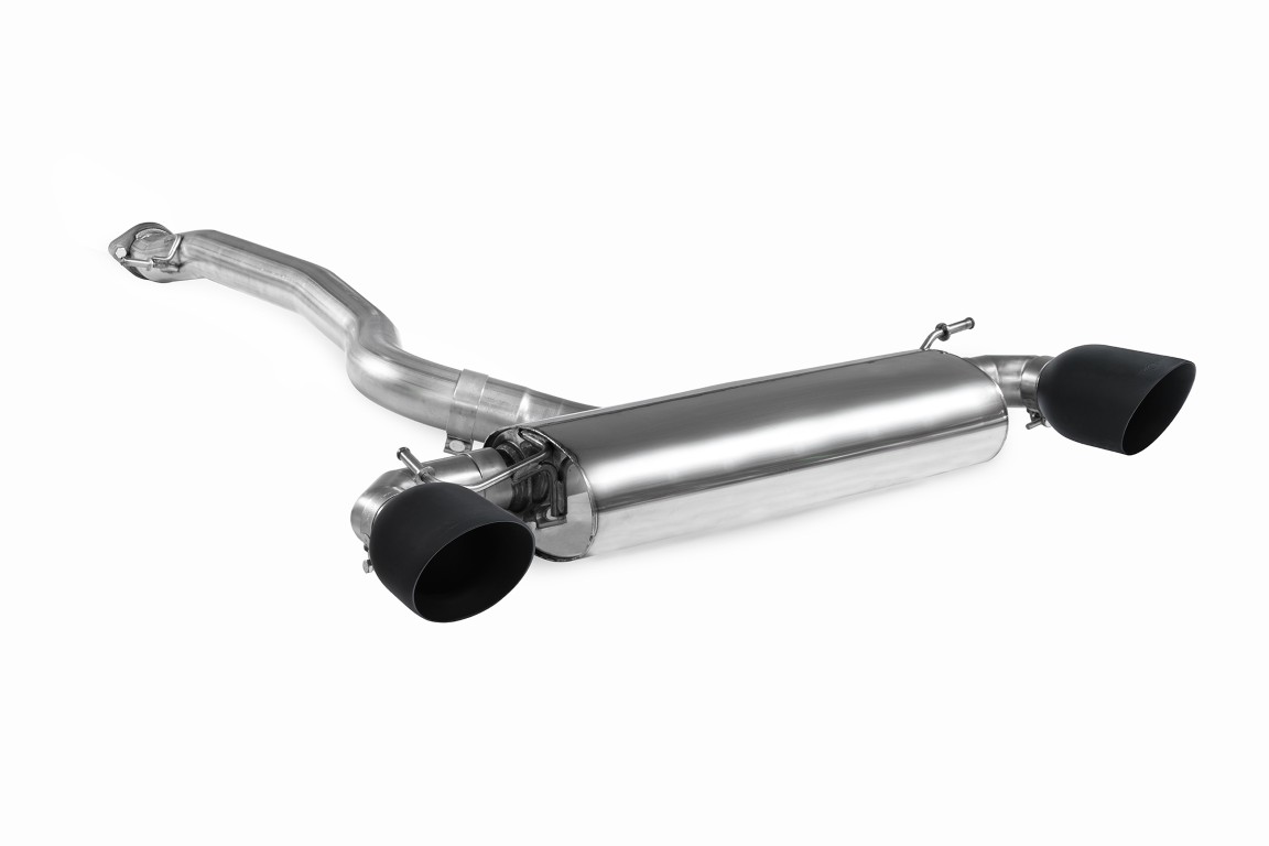 Scorpion Exhaust Non-Resonated GPF Back System Daytona Black Ceramic Tailpipe Toyota Yaris GR Circuit Pack Pre-Facelift 2020-2024