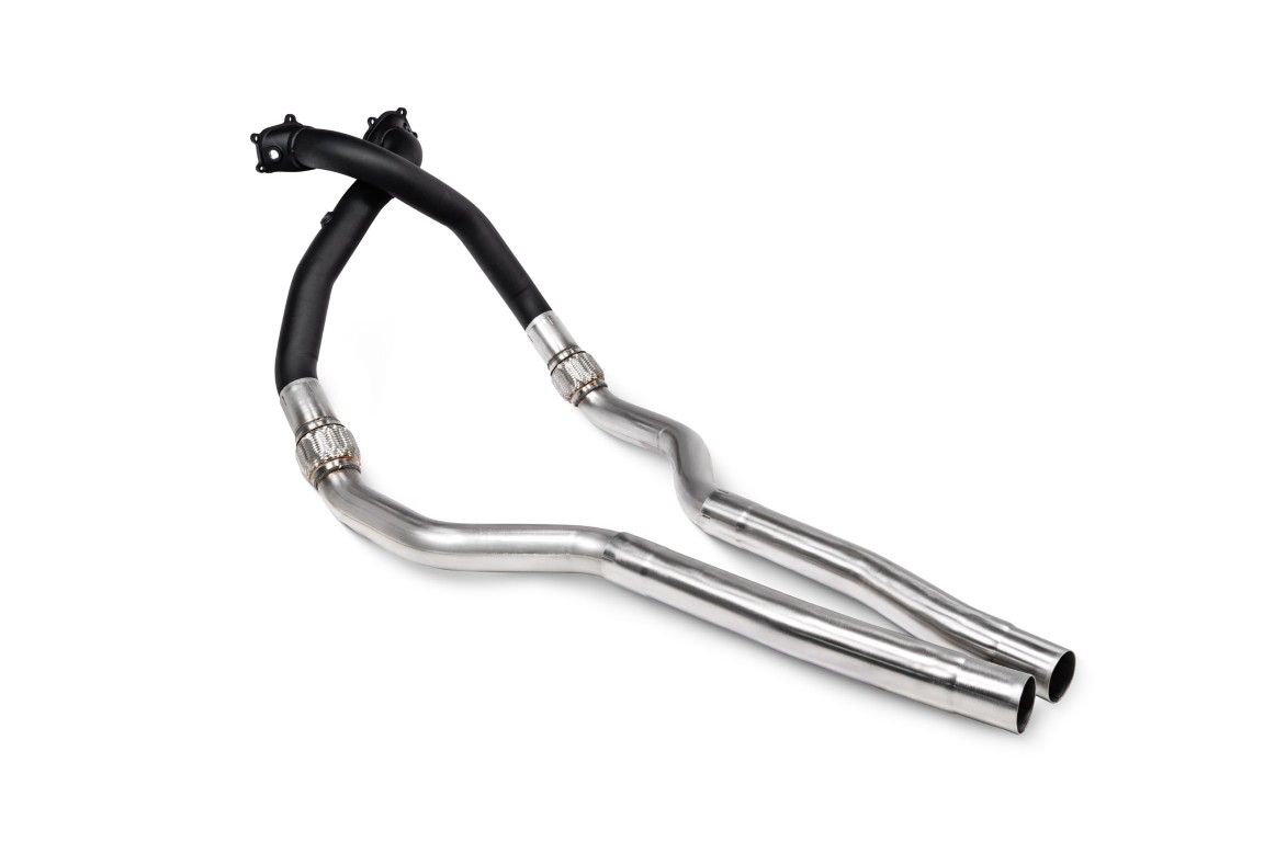 Scorpion Exhaust De-Cat Downpipes With Large Bore Front Pipes Audi S7 C7 2012-2018