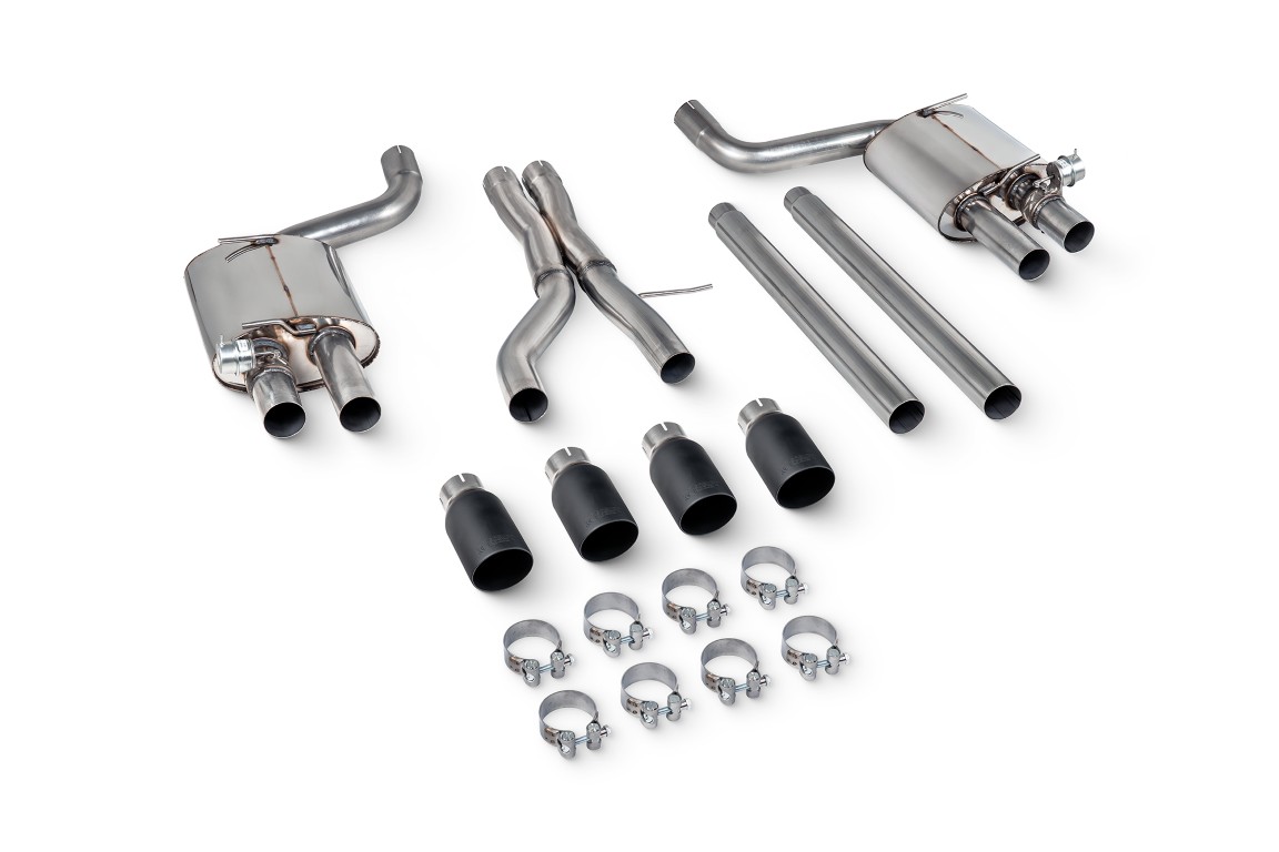 Scorpion Exhaust Cat-Back valved System Daytona Black Ceramic Tailpipe Jaguar F Type R 5.0 Coupe RWD & AWD 2014-2019