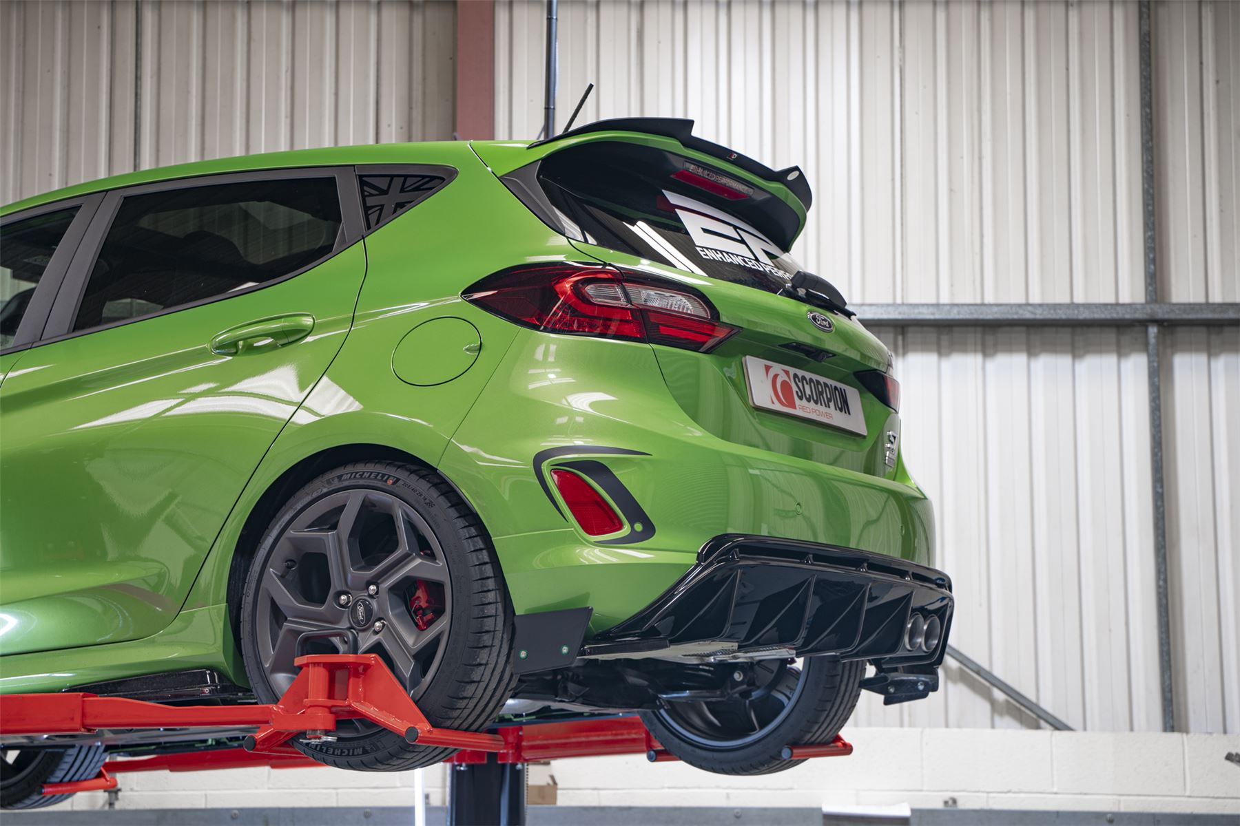 Scorpion Exhaust Predator Carbon GPF Back Non-Valved Ford Fiesta ST MK8.5 2022-2024