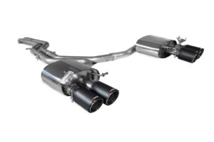 Scorpion Exhaust Non-Resonated Half System Ascari Tailpipe Audi S4 B9 Quattro 3.0T V6 Avant Sedan Non-GPF Models 2017-2019