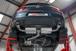 Scorpion Exhaust Resonated Cat-Back System Polished Volkswagen Golf GTI Mk6 Edition 35 2009-2013