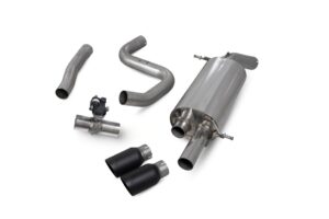 Scorpion Exhaust GPF-Back System With Electronic Valve Daytona Black Ceramic Tailpipe Ford Fiesta MK8 ST (Post September 2020) 2020-2021