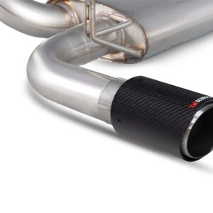 Scorpion Exhaust Non-Res Cat-Back(Black) Fiat 500 Abarth 1.4 IHI Turbo 2008-2018