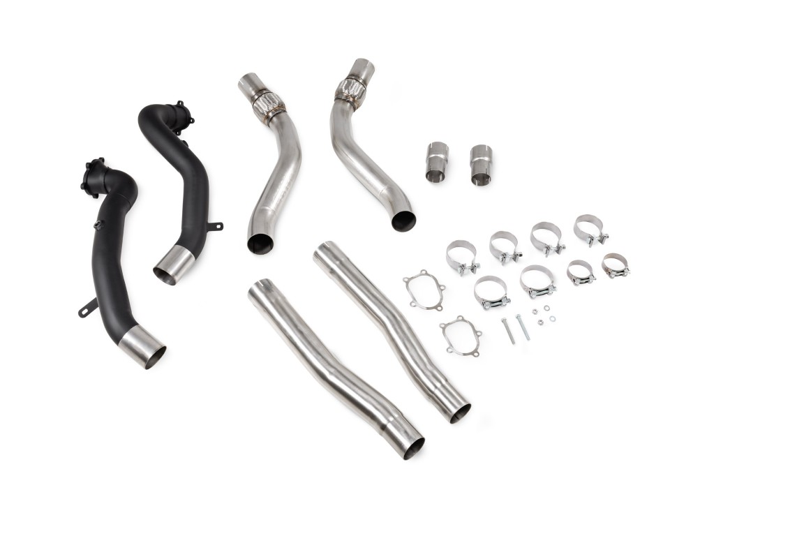 Scorpion Exhaust De-Cat Downpipes With Large Bore Front Pipes Audi RS6 Avant C7 2012-2018