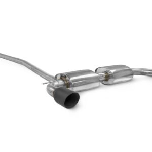 Scorpion Exhaust Non-Resonated Cat-Back System Daytona Black Ceramic Tailpipe Mini Cooper S Paceman R61 JCW 2010-2016