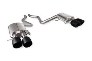 Scorpion Exhaust Half System With Electronic Valves Daytona Black Ceramic Tailpipe Land Rover Range Rover Sport SVR, 5.0 V8 (Facelift) 2018-2022