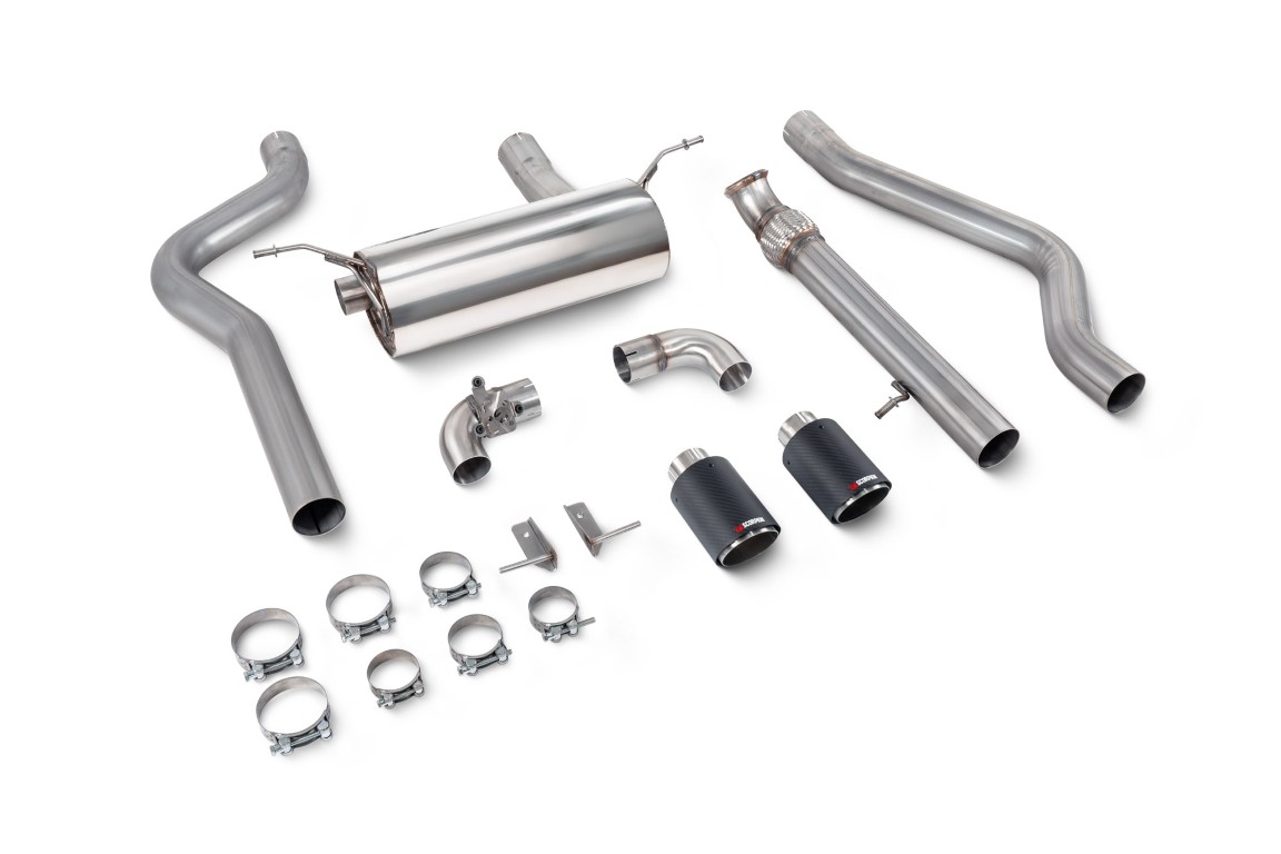 Scorpion Exhaust Non-Resonated Cat-Back System With Valve Ascari Tailpipe BMW M235i F22 2014-2016