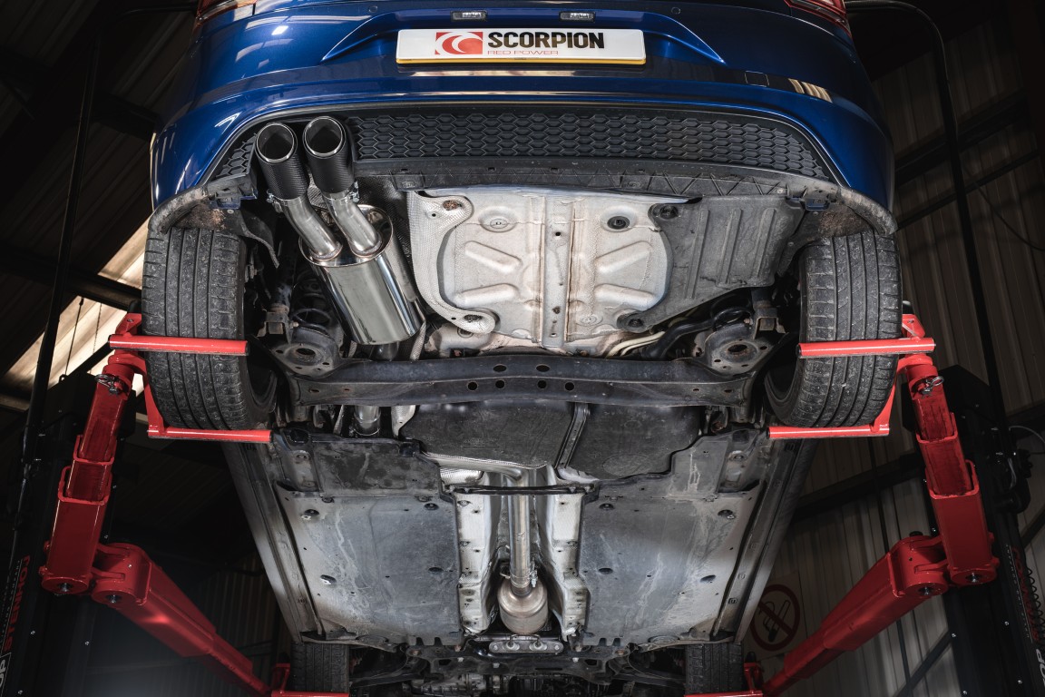 Scorpion Exhaust Non-Resonated GPF-Back System Ascari Tailpipe Volkswagen Polo GTI AW (GPF MODEL) 2018-2026