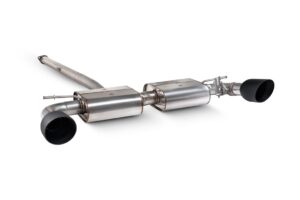 Scorpion Exhaust Non-Resonated GPF-Back System With Valves Daytona Black Ceramic Tailpipe Hyundai Kona N 2021-2023