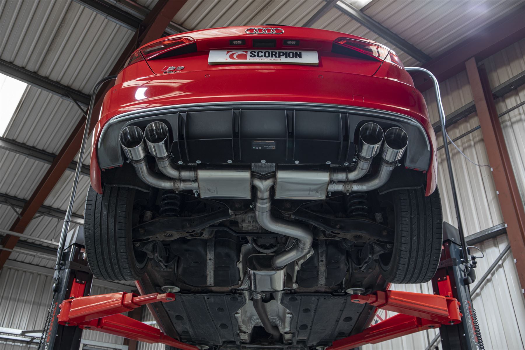 Scorpion Exhaust Res Cat/GPD-Back System With Valves Audi S3 2.0T 8V 3-Door/Sportback Pre-facelift 2013-2016