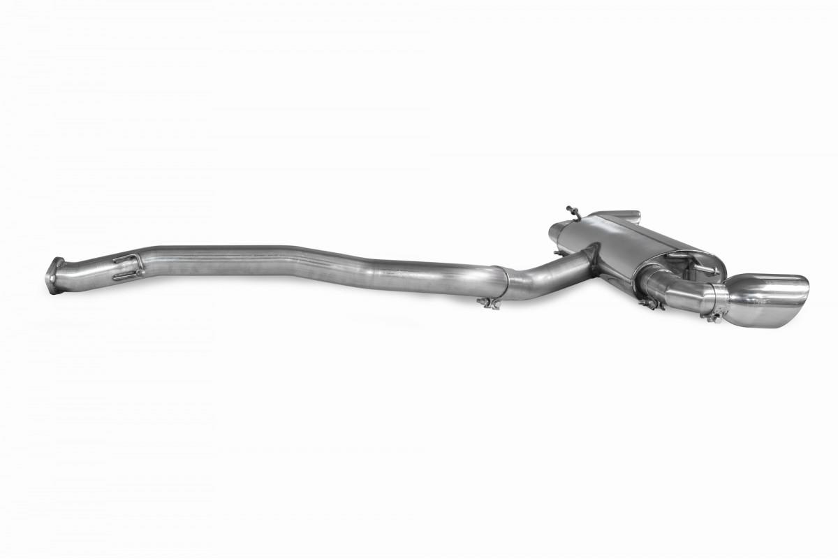Scorpion Non-resonated GPF Back System Black Toyota Yaris GR Pre-Facelift 2020-2024
