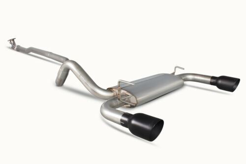 Scorpion Exhaust Non-Res Cat-Back(Black) Fiat 500 Abarth 1.4 IHI Turbo 2008-2018