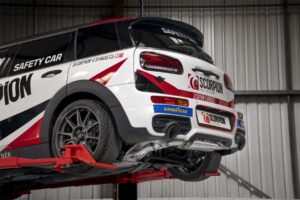 Scorpion Exhaust GPF Back Black Ceramic Trim Mini Cooper S Clubman F54 Excludes JCW and ALL4 models 2019-2024