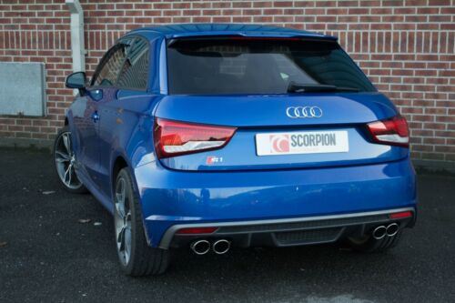 Scorpion Exhaust Res Cat-Back Valved Audi S1 2.0 TFSi Quattro 2014-2018
