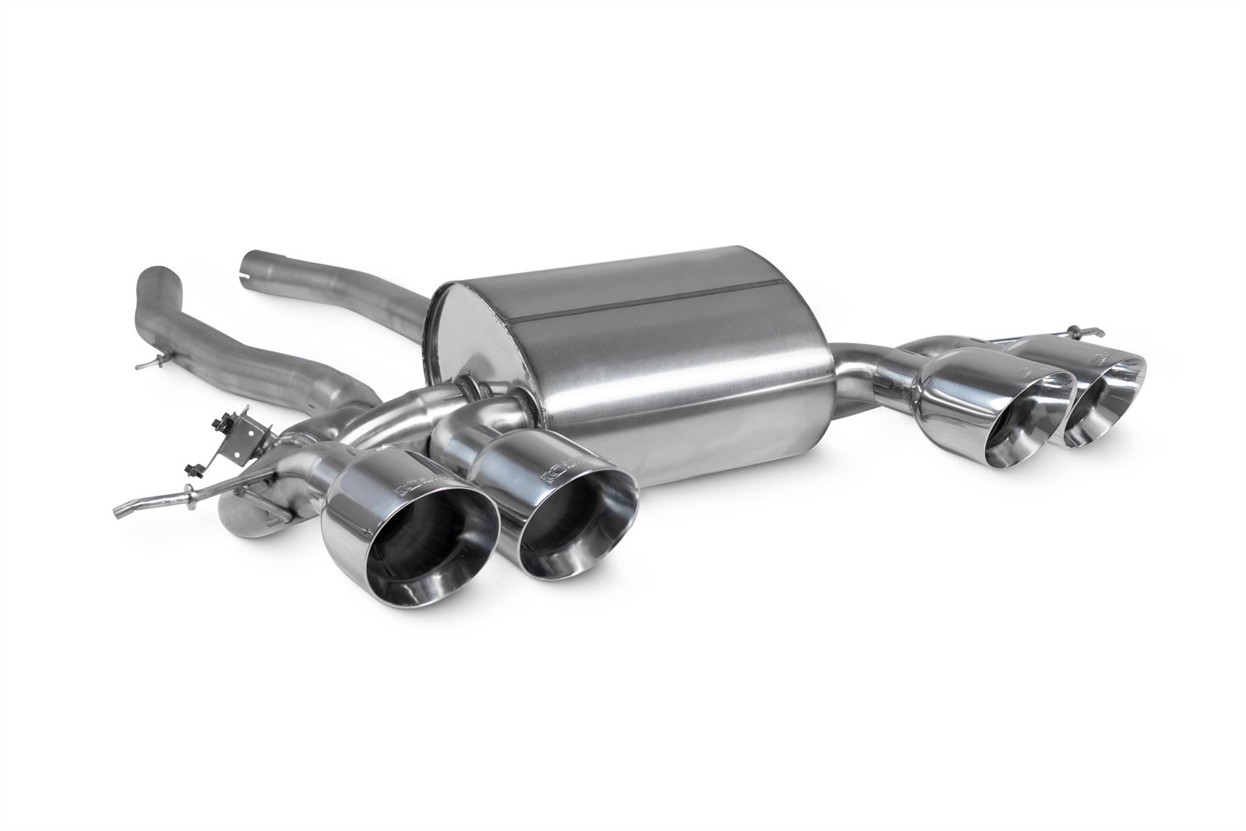 Scorpion Exhaust Half System Polished Quad Daytona Trims BMW M2 G87 GPF Model 2022-2026