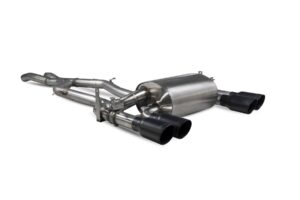 Scorpion Exhaust Non Res Cat-Back Valved Black BMW M3 F80 Non-GPF Model 2014-2020