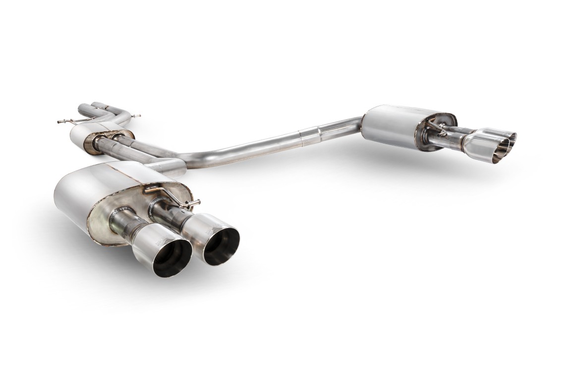 Scorpion Exhaust Resonated Half System With No Valves Daytona Tailpipe Audi S6 C7 2012-2018