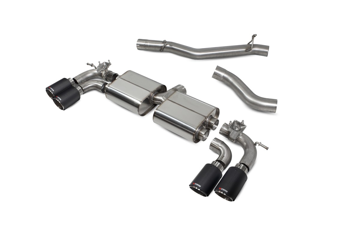 Scorpion Exhaust Non-Resonated GPF-Back System With Valves Ascari Tailpipe Audi SQ2 2019-2026
