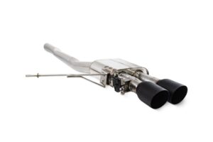 Scorpion Exhaust Tunr Non-Resonated GPF-Back System With Valve Daytona Black Ceramic Tailpipe Mini Cooper S F56 GPF Models 2019-2024