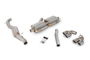 Scorpion Exhaust Resonated Cat-Back System Without Valves Monaco Tailpipe Audi S1 2.0 TFSi Quattro 2014-2018