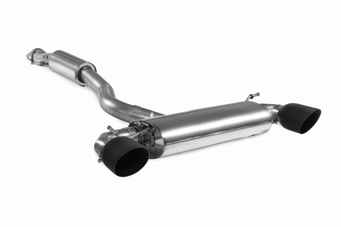 Scorpion Exhaust Resonated GPF Back System Daytona Black Ceramic Tailpipe Toyota Yaris GR Circuit Pack Pre-Facelift 2020-2024