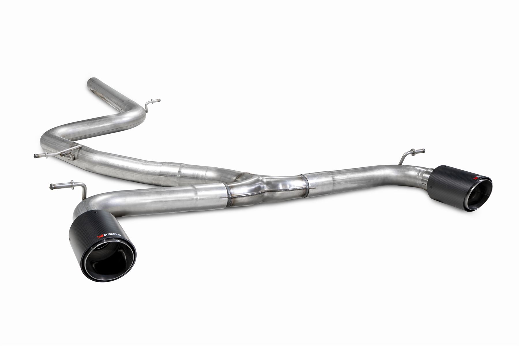 Scorpion Exhaust Cat Back GTI Style System Carbon Volkswagen Golf GTD MK7 185PS 2013-2016