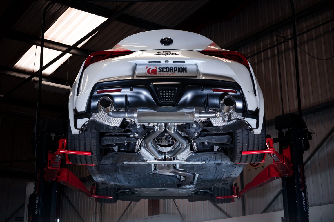 Scorpion Exhaust Non Res GPF Back Valved STW Tailpipe Toyota Supra A90 3.0T GPF Model 2019-2026