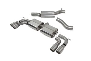 Scorpion Exhaust Resonated Cat/GPF-Back System Without Valves Daytona Tailpipe Audi S3 2.0T 8V Sportback Facelift GPF Model 2019-2020
