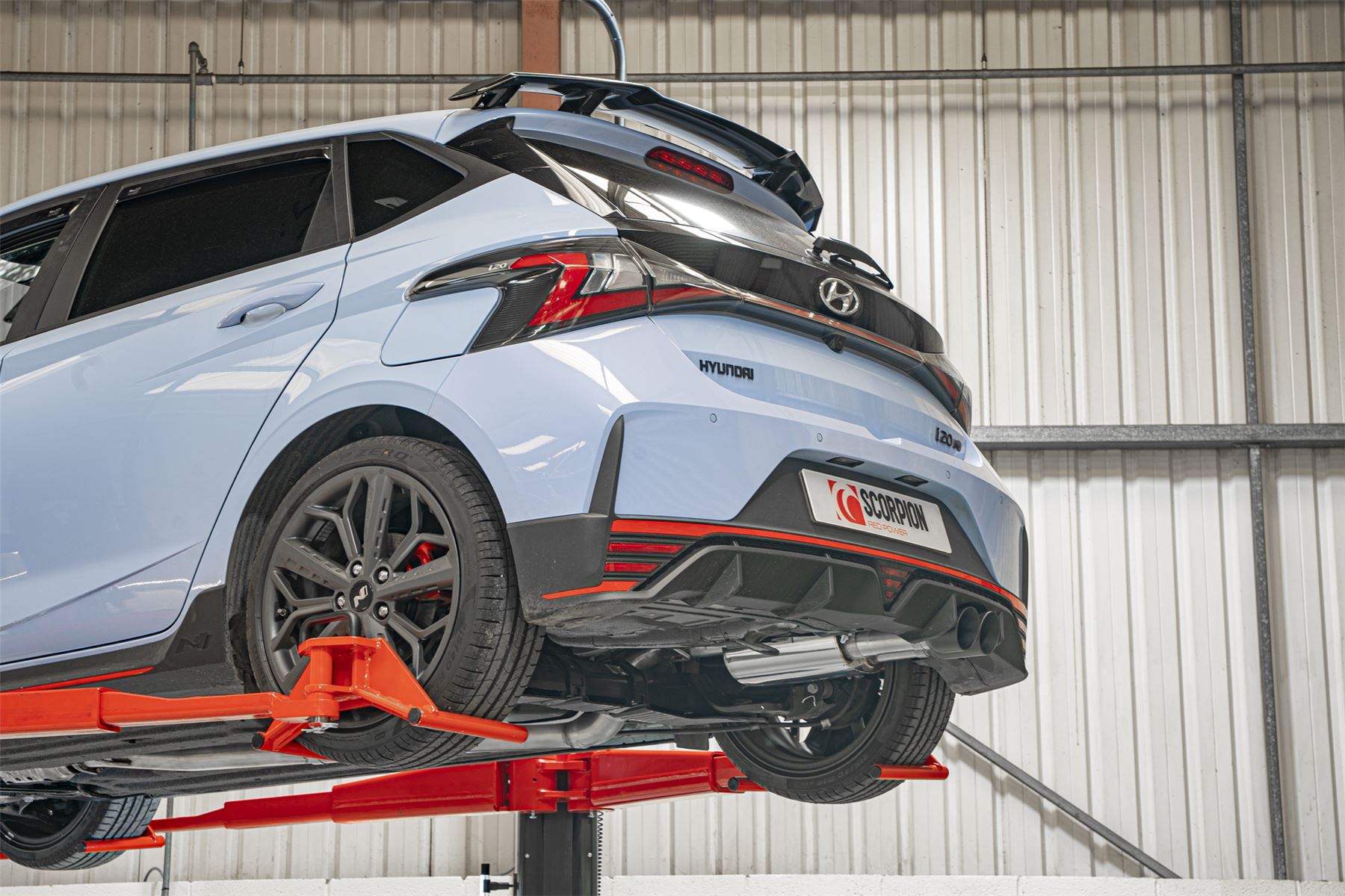 Scorpion Exhaust GPF Back System Black Trims For Hyundai i20N 2021-2025