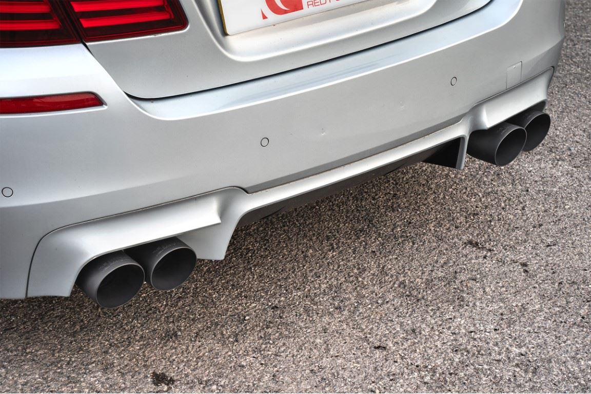 Scorpion Rear silencers only Black ceramic Daytona trims BMW M5 F10 2011-2016