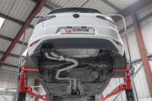 Scorpion Exhaust Cat-Back System Black Trims Volkswagen Golf GTD MK7 185PS 2013-2016