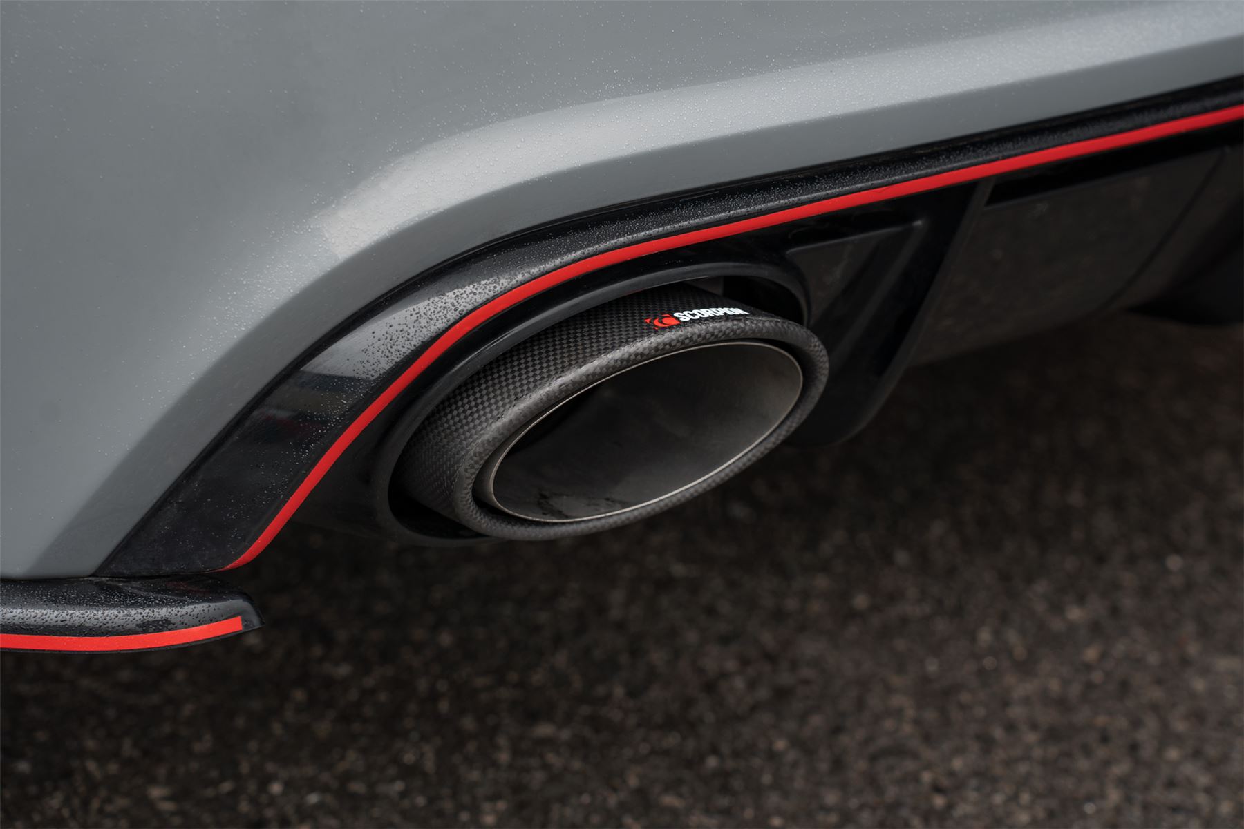 Scorpion Exhaust 170x120mm Carbon Ascari RS Trim (Pair) Audi RS6 Avant C7 2013-2018