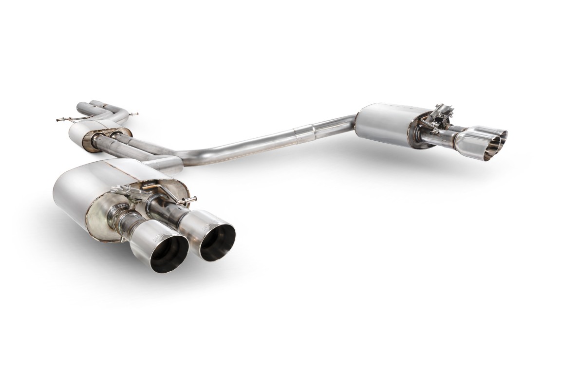 Scorpion Exhaust Resonated Half System With Electronic Valves Daytona Tailpipe Audi S6 C7 2012-2018