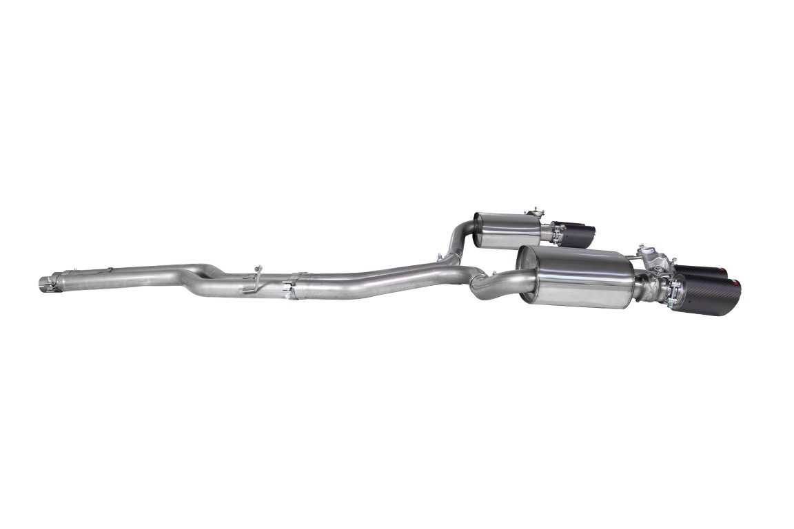 Scorpion Exhaust Non-Resonated Half System Ascari Tailpipe Audi S4 B9 Quattro 3.0T V6 Avant Saloon Non-GPF Models 2017-2019