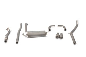 Scorpion Exhaust Non-Resonated Cat-Back System Daytona Tailpipe Fiat 695 Abarth 1.4 Garrett Turbo 2008-2018