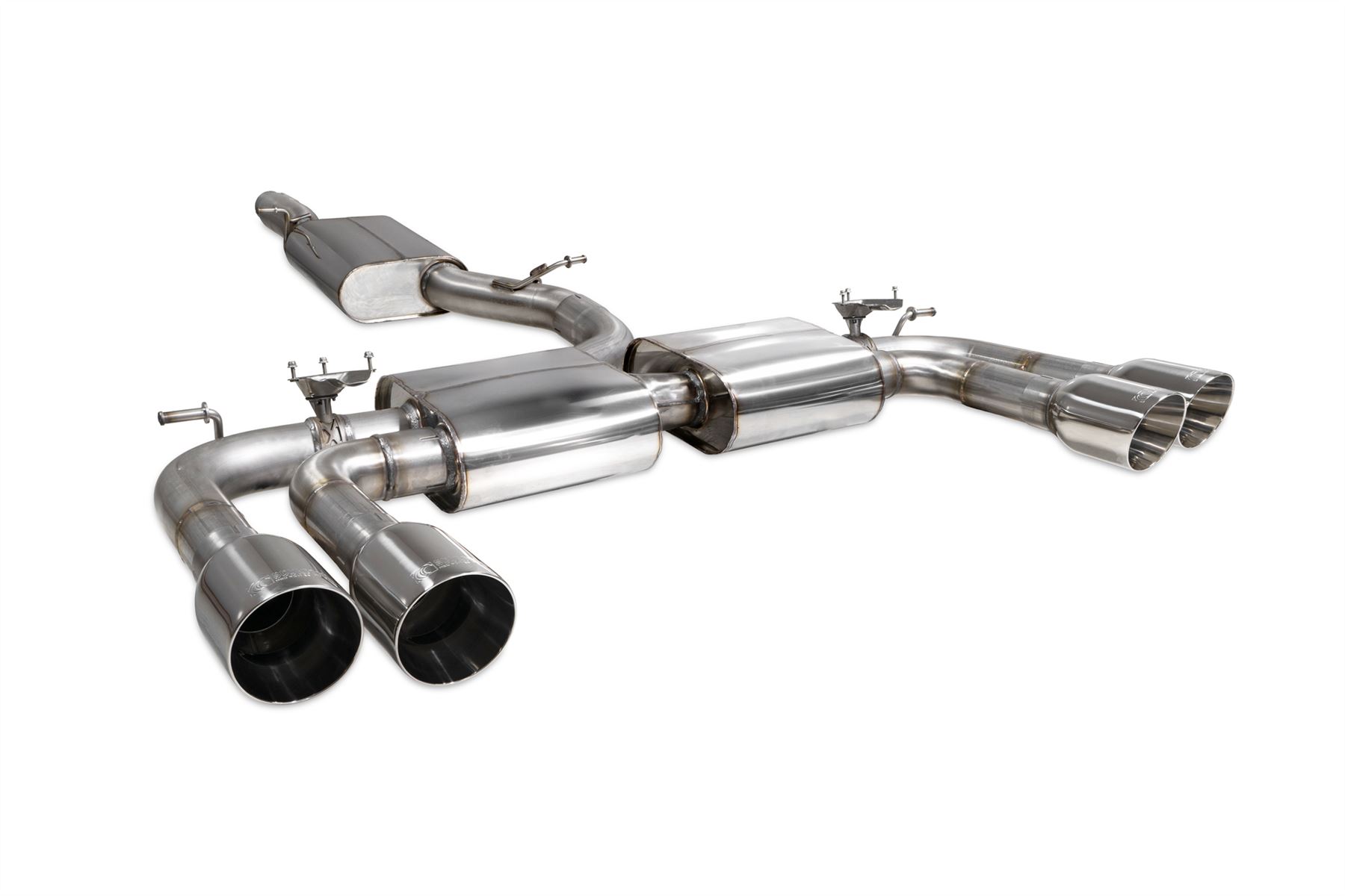Scorpion Exhaust Resonated Cat/GPF Wit Valves Audi S3 Saloon 8V 2013-2020
