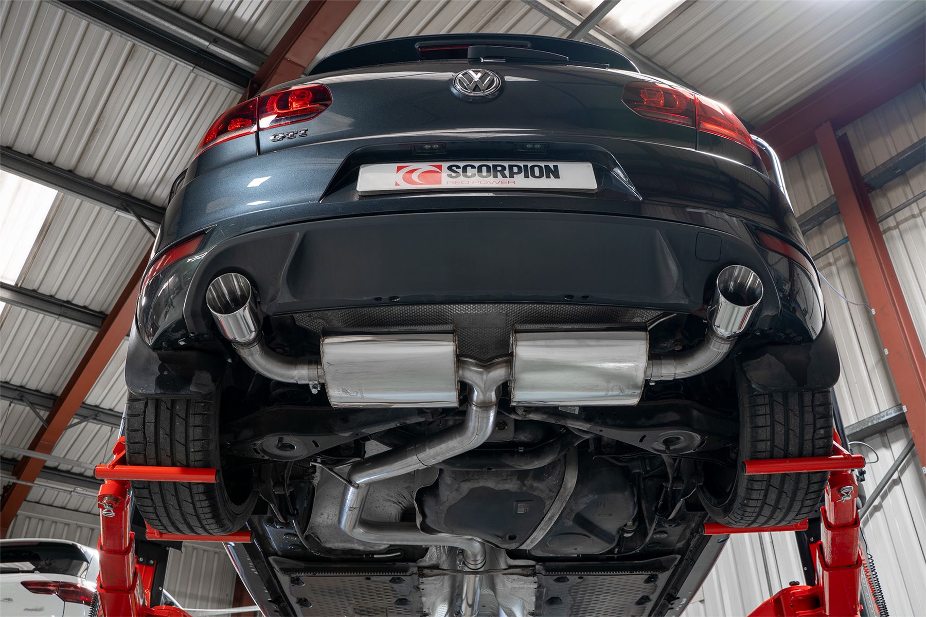 Scorpion Exhaust Non-Res Cat-Back Polished Volkswagen Golf GTI Mk6 Edition 35 2009-2013