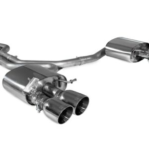 Scorpion Exhaust Non-Resonated Half System Daytona Tailpipe Audi S4 B9 Quattro 3.0T V6 Avant Sedan Non-GPF Models 2017-2019