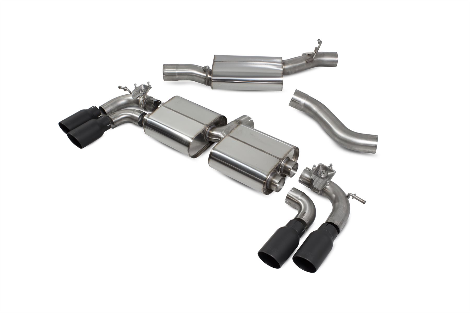 Scorpion Exhaust Res Cat/GPF-Back System With Valves Audi S3 2.0T 8V 3-Door/Sportback Pre-facelift 2013-2016