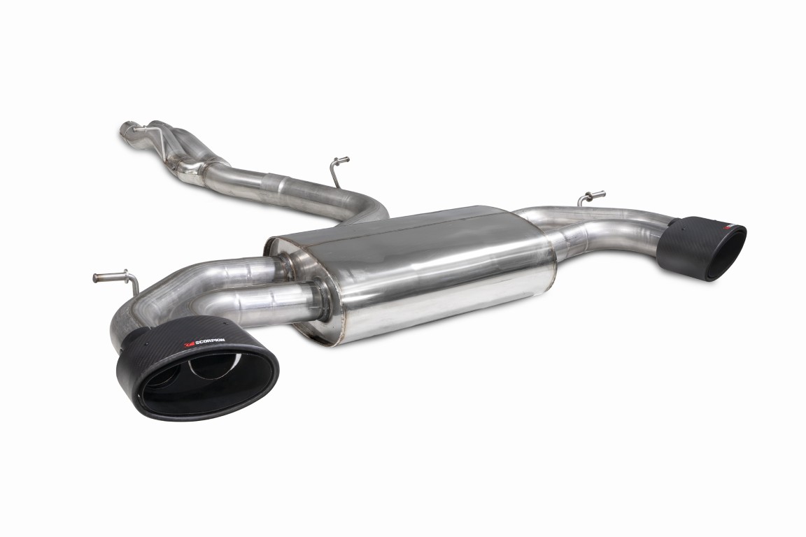 Scorpion Exhaust Non-Res GPF-Back System Without Valves Ascari EVO Tailpipe Audi TT RS MK3 Non-GPF Model 2017-2018