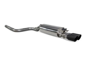 Scorpion Exhaust GPF-Back System With Electronic Valve Daytona Black Ceramic Tailpipe Ford Fiesta MK8 ST (Post September 2020) 2020-2021