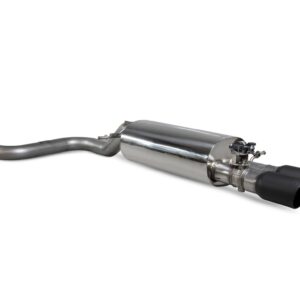 Scorpion Exhaust GPF-Back System With Electronic Valve Daytona Black Ceramic Tailpipe Ford Fiesta MK8 ST (Post September 2020) 2020-2021