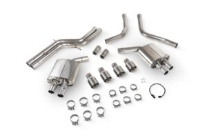 Scorpion Exhaust Non-Res Half System With Electronic Valves Daytona Tailpipe Audi S7 C7 2012-2018